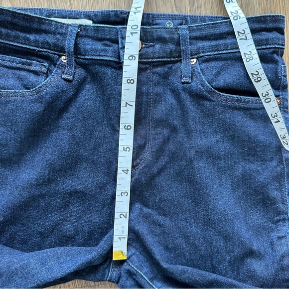 Adriano Goldschmied The Janis Women High Rise Flare Dark Wash Jeans 28x28 Raw - Picture 8 of 9
